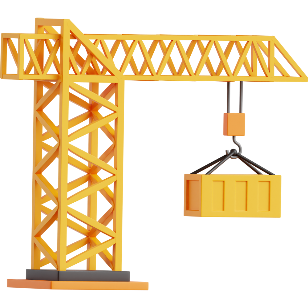 Rigging Crane 3D Icon