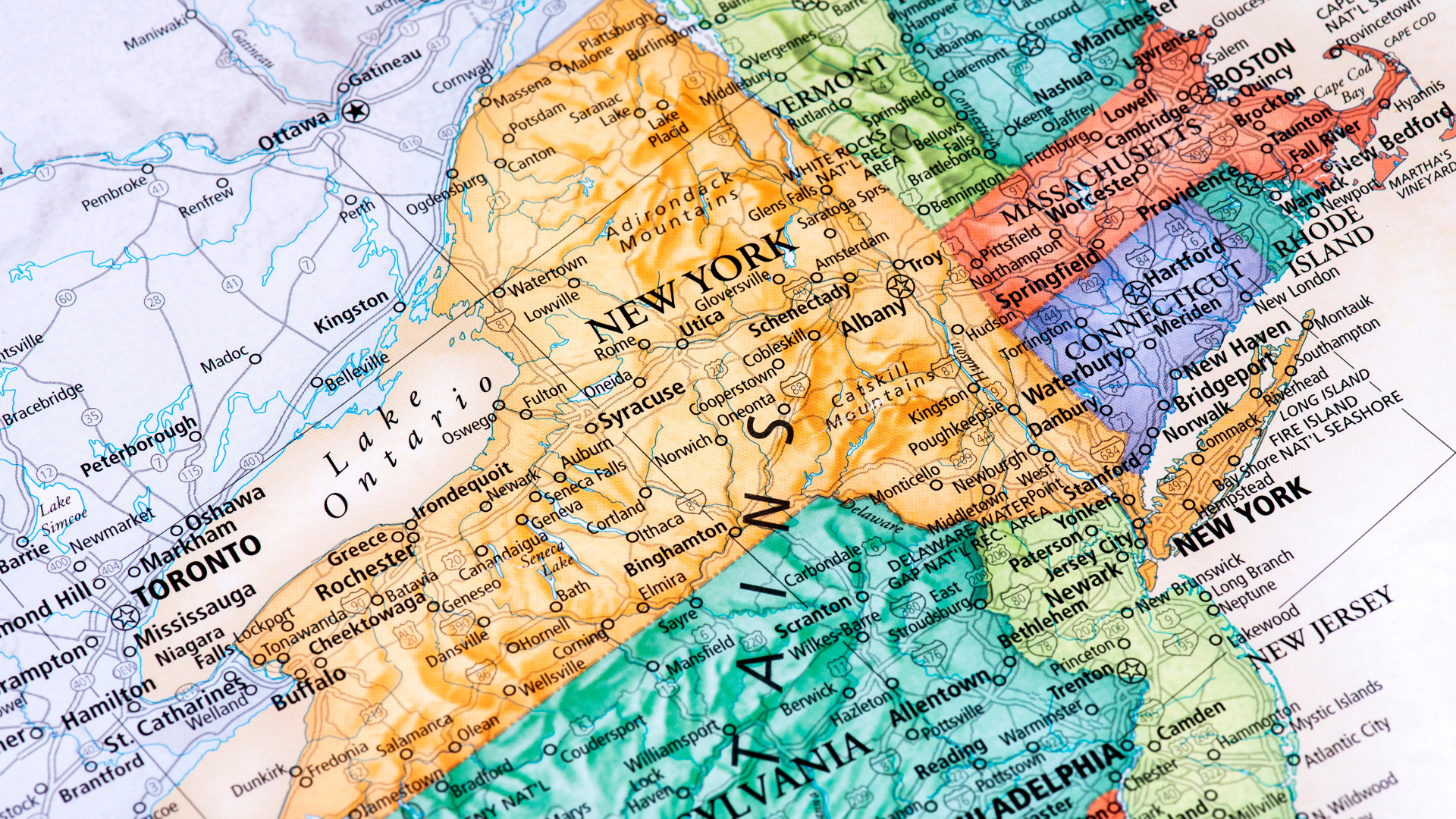 map of New York